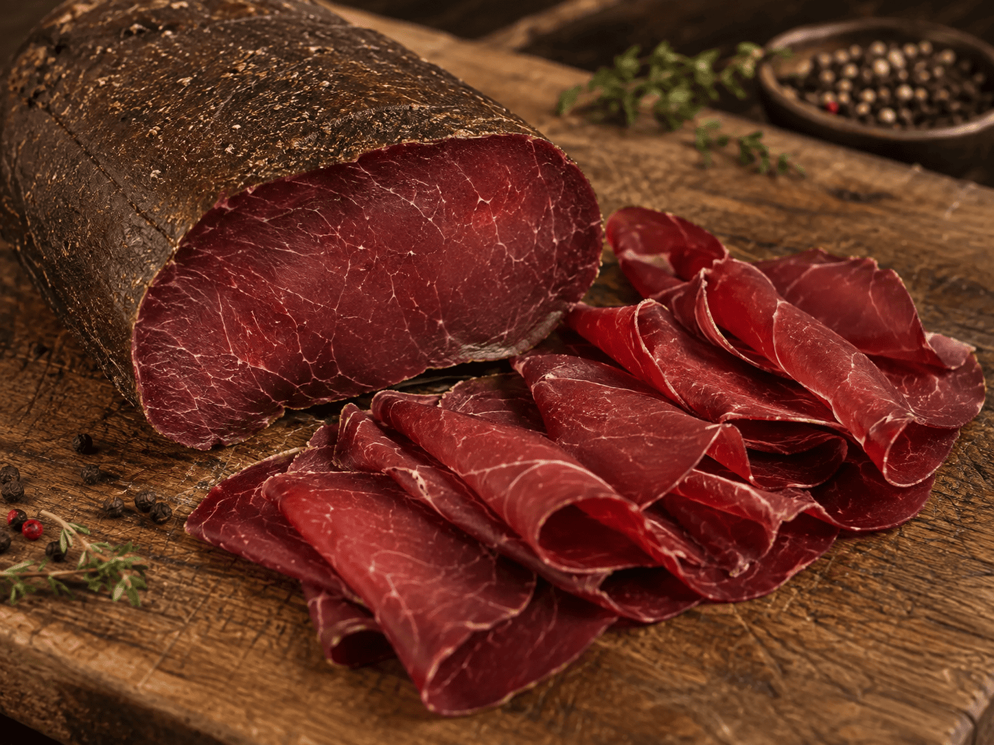 Bresaola artesanal curada